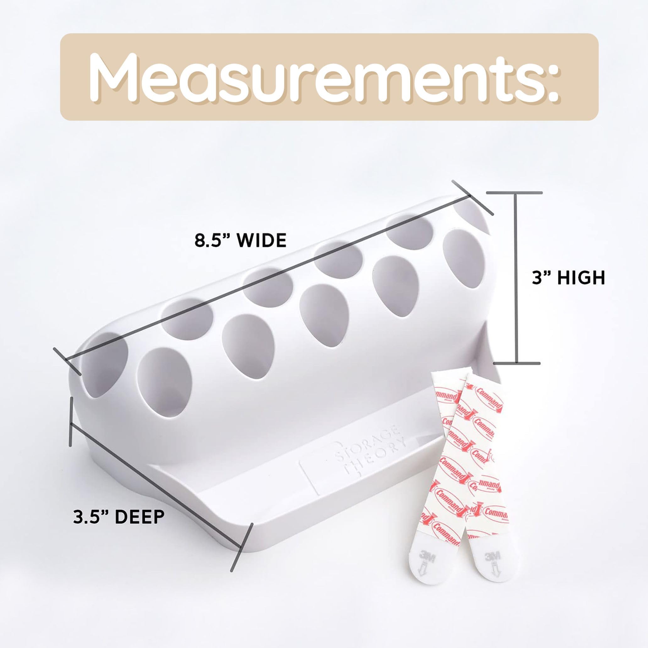 Dry Erase Markers Holder Organizer - Storage for Thick & Fine Tip Whiteboard Markers - 1 Pack Desk Accessory for Office, Classroom & Home Use - Perfect Whiteboard & Chalkboard Accessory