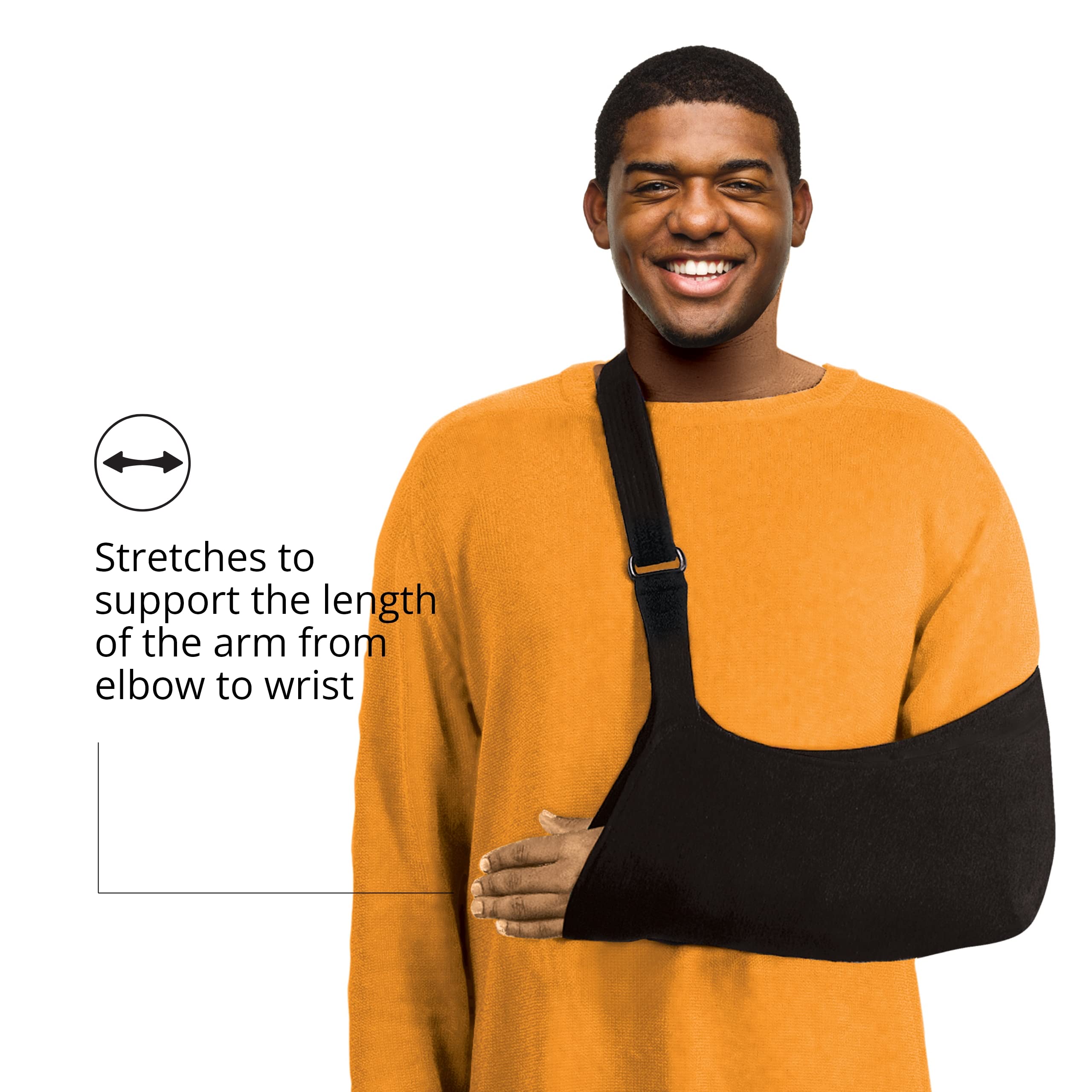 Brownmed - Joslin Sling Ultimate Arm Sling for Shoulder, Elbow & Wrist Injuries - Adjustable Arm Immobilizer & Shoulder Stabilizer for Men & Women - Rotator Cuff Support Brace - Pro 3 XL - Ideal for Post-Surgery, Sports Injuries & Daily Comfort