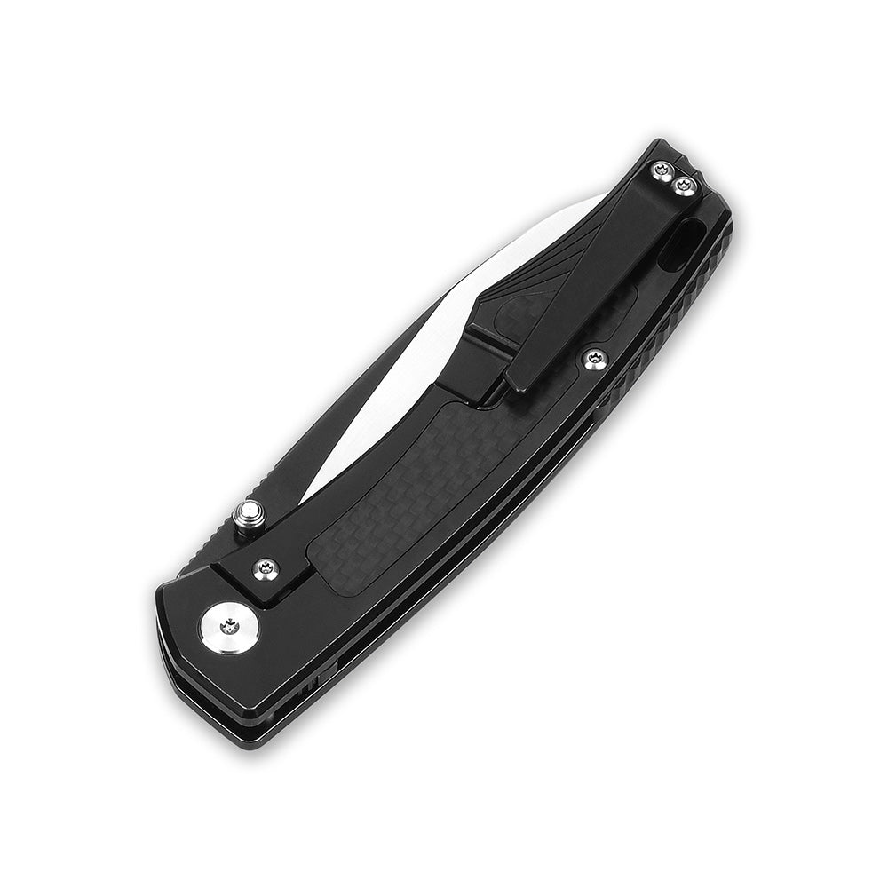 Premium QSP Songbird Pocket Knife - CPM S35VN Steel Blade, Titanium Handle with Carbon Fiber Inlay - Perfect for EDC, Outdoor Adventures & Survival Gear