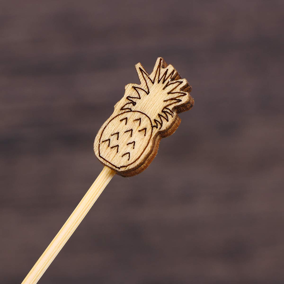 DOITOOL 100-Pack Disposable Wooden Dessert Forks - 12cm Assorted Fruit Picks for Cocktails, Appetizers, Party Supplies & Food Serving | Perfect for Weddings, BBQs, Picnics & Catering Events