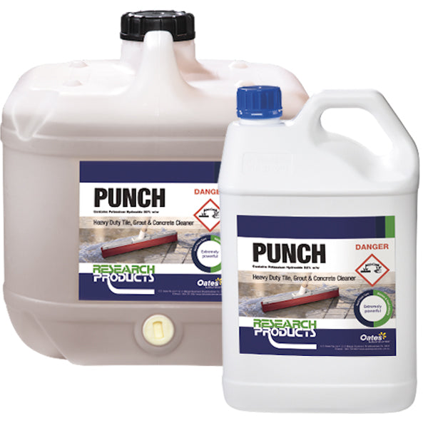 Powerful Punch Concentrated Heavy Duty Tile and Grout Cleaner - Removes Tough Stains & Restores Shine - Perfect for Bathrooms, Kitchens & Showers