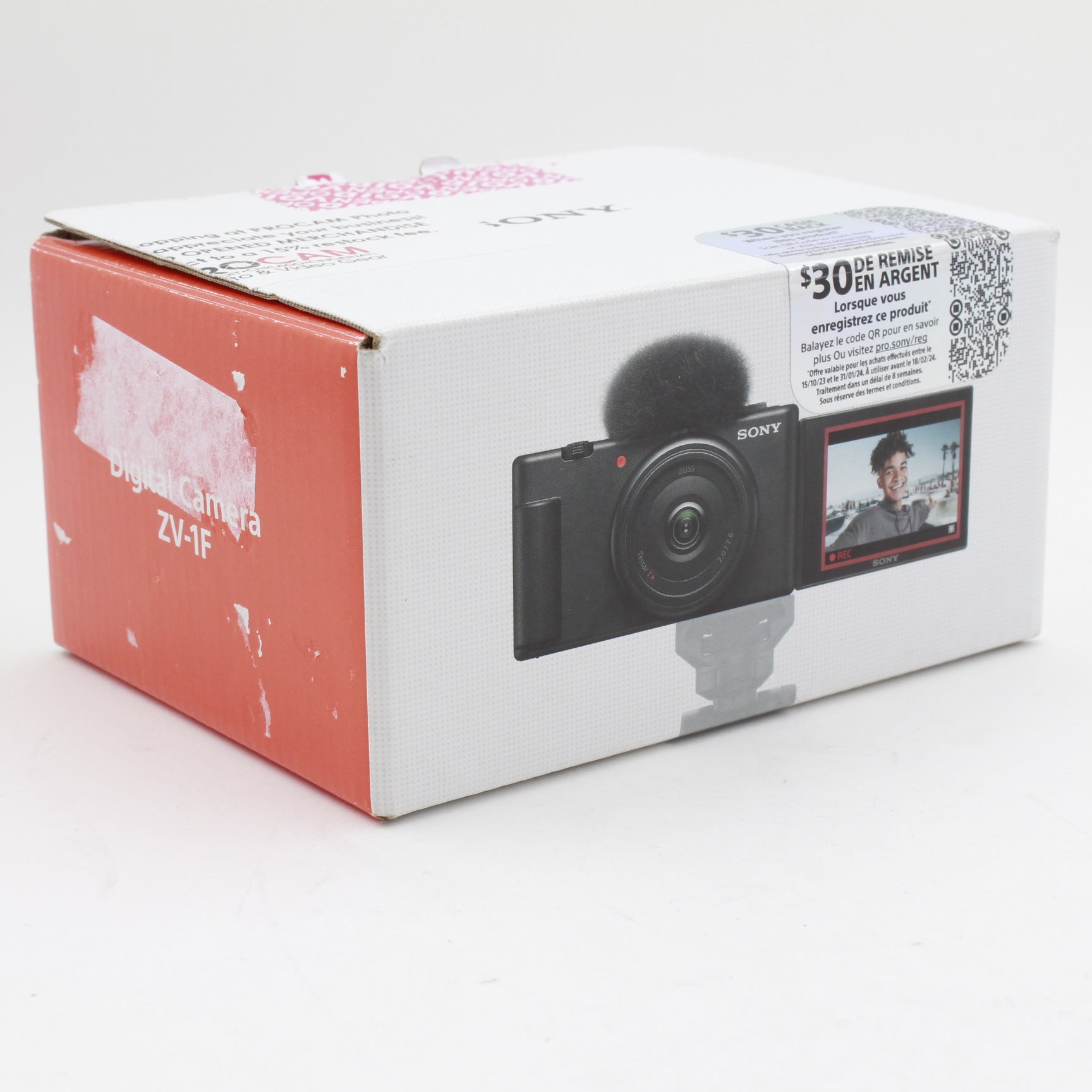 Open Box Sony ZV-1F Vlogging Camera (Black) - Perfect for YouTube, Travel & Content Creation