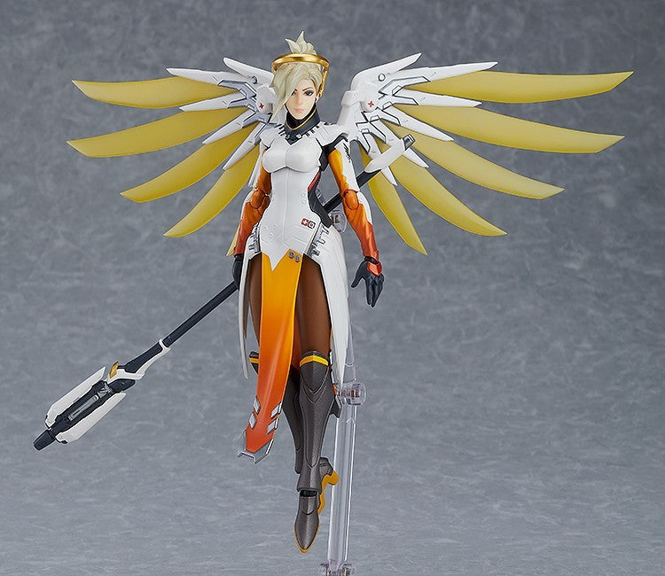 Figma #427 Mercy Overwatch Action Figure - Collectible 6-Inch Articulated Hero Statue for Gamers & Fans | Perfect for Display, Cosplay & Gift Giving