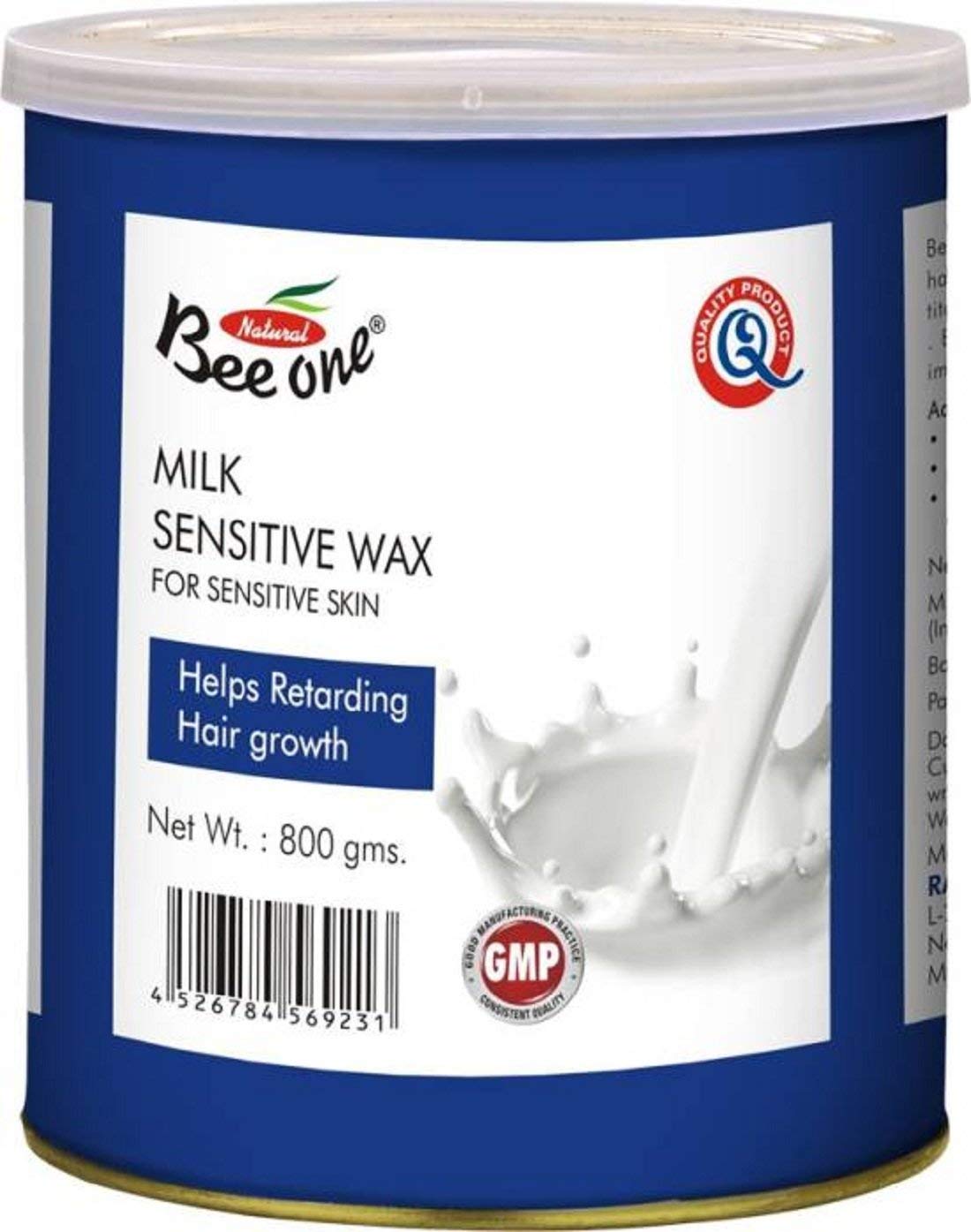 Beeone Sensitive Skin Milk Wax 800g - Gentle Hair Removal for Sensitive Skin - Perfect for Legs, Arms, Bikini Line & Facial Hair Removal at Home