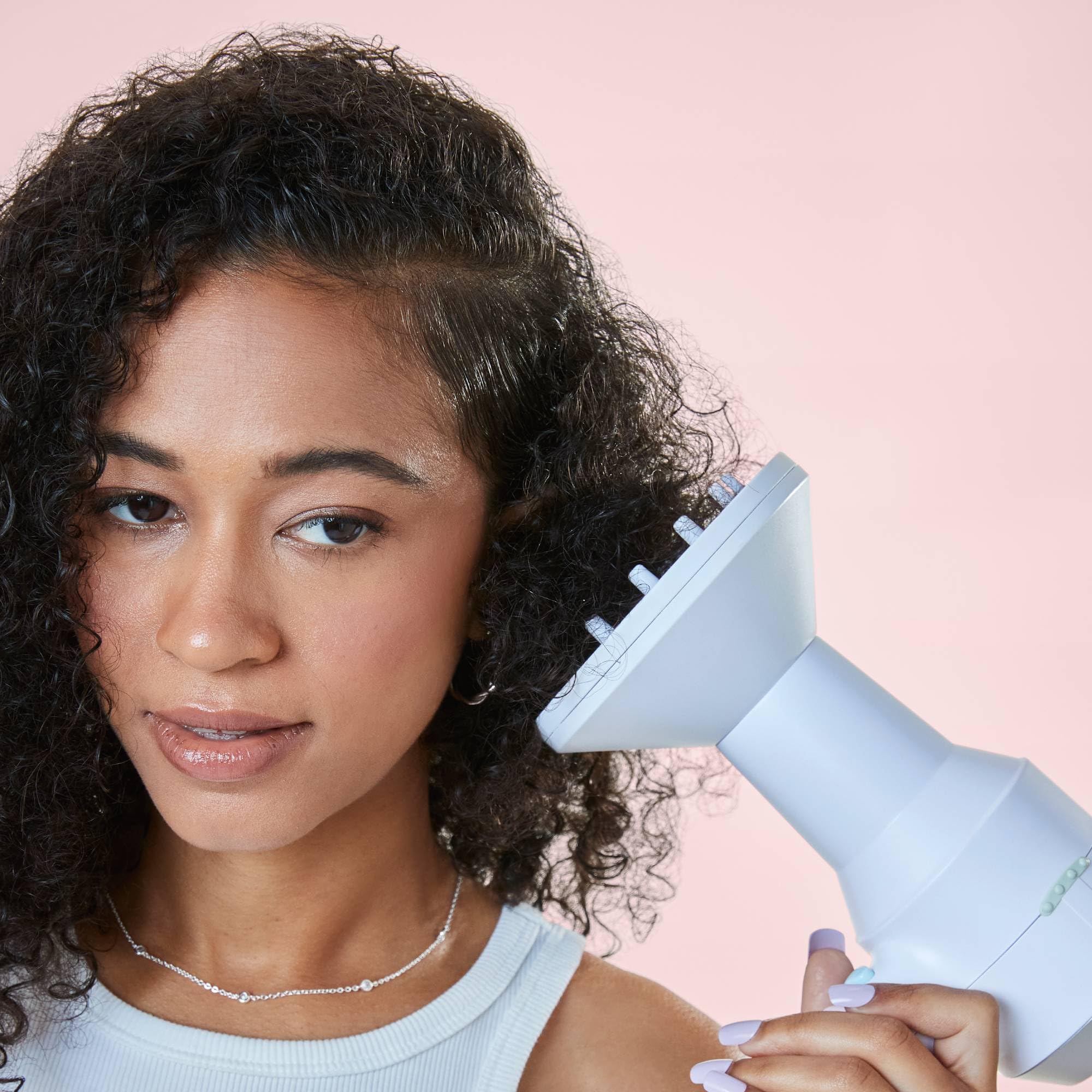 Mane Ionic Compact Hair Dryer with Diffuser, Wide Tooth Comb & Nozzle - Ionic Technology for Frizz Control & Fast Drying - Perfect for Home, Salon & Travel Use