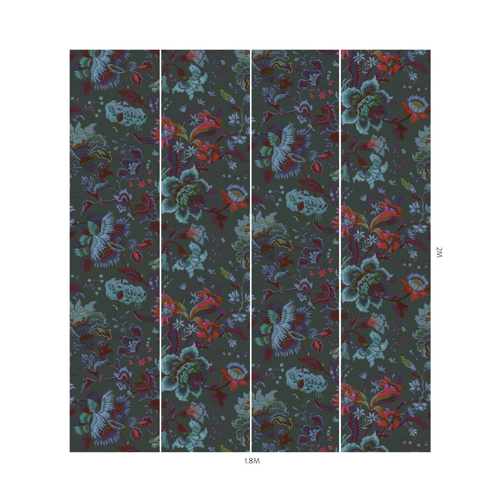 MAJORELLE Premium Petrol Blue Wallpaper - Elegant Peel and Stick Wallpaper for Living Room, Bedroom & Home Decor
