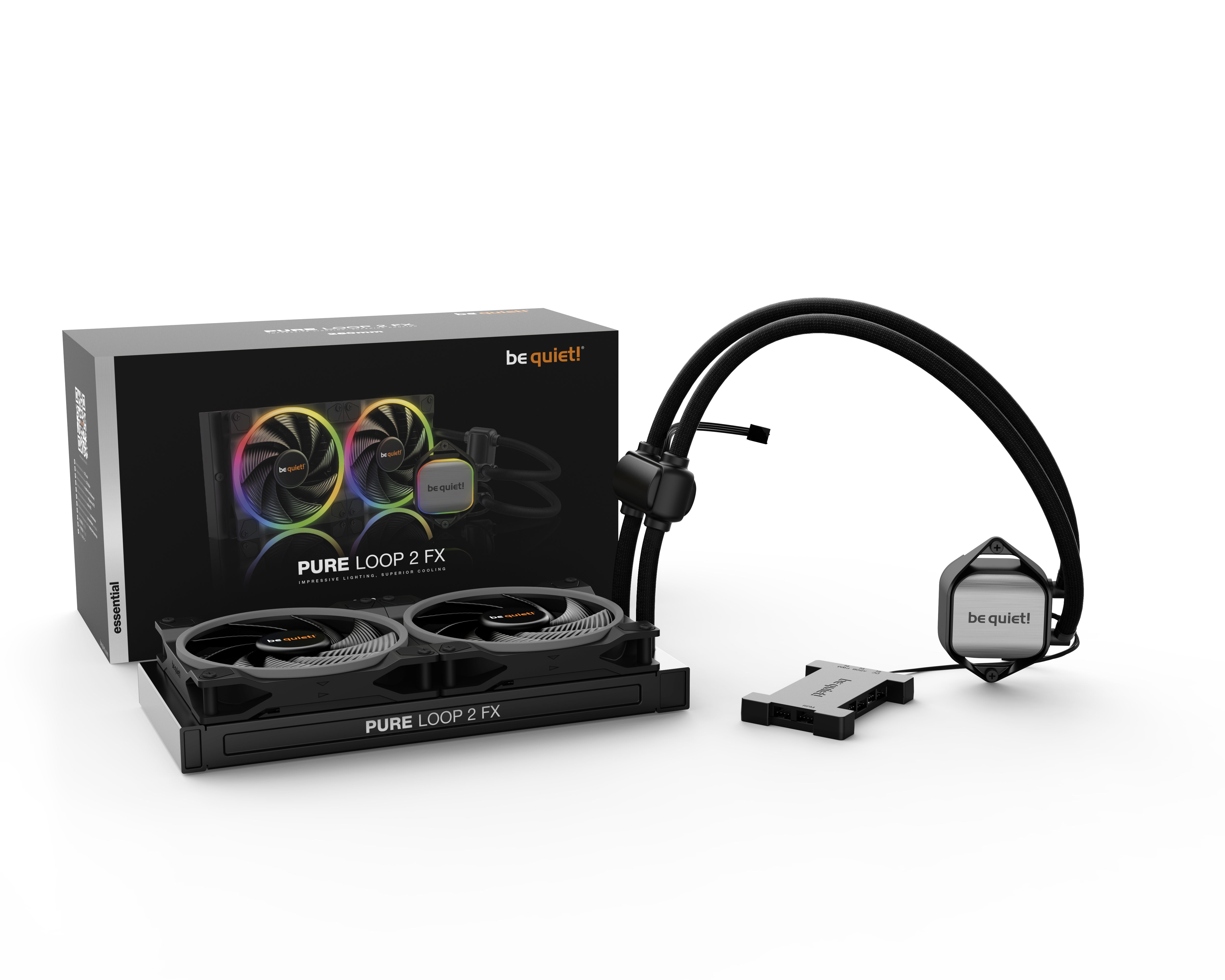 be quiet! Pure Loop 2 FX 280mm AIO Liquid CPU Cooler - High Performance RGB Water Cooling System for Gaming PC, Workstation & Overclocking