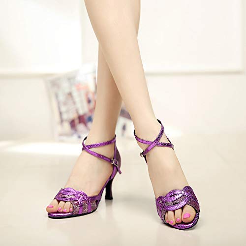 **DKZSYIM Women's Latin Dance Shoes – Professional Ballroom & Salsa Performance Shoes (Model YCL297) – Perfect for Dance Competitions, Social Dancing & Practice**