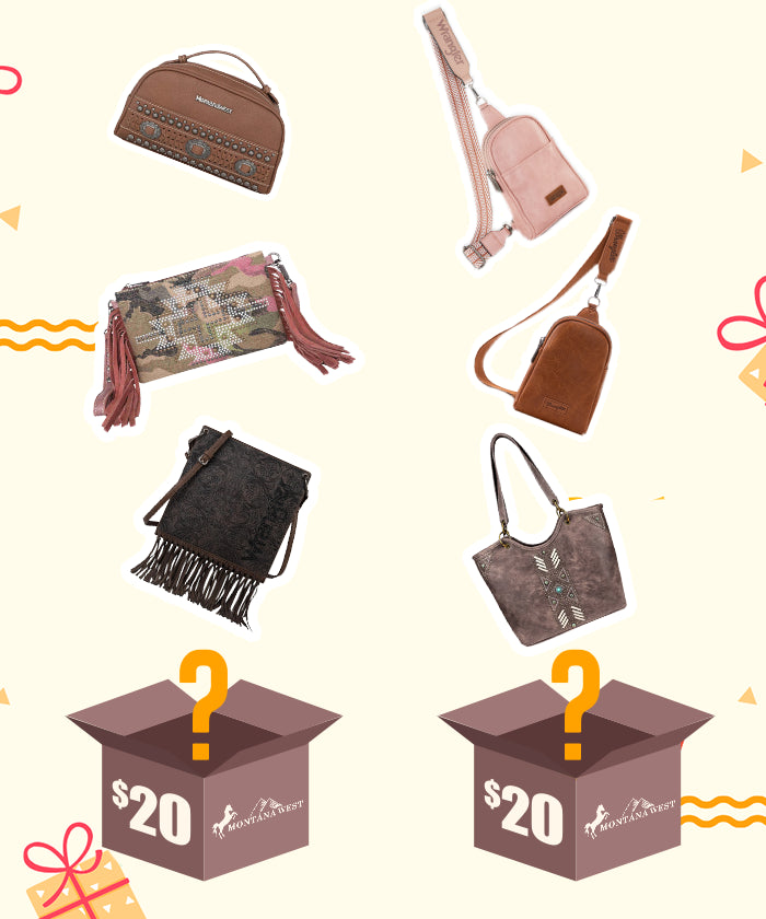 Montana West Mystery Box - Premium Fashion Handbags & Accessories for Women | Perfect for Gifts, Parties & Surprise Unboxing