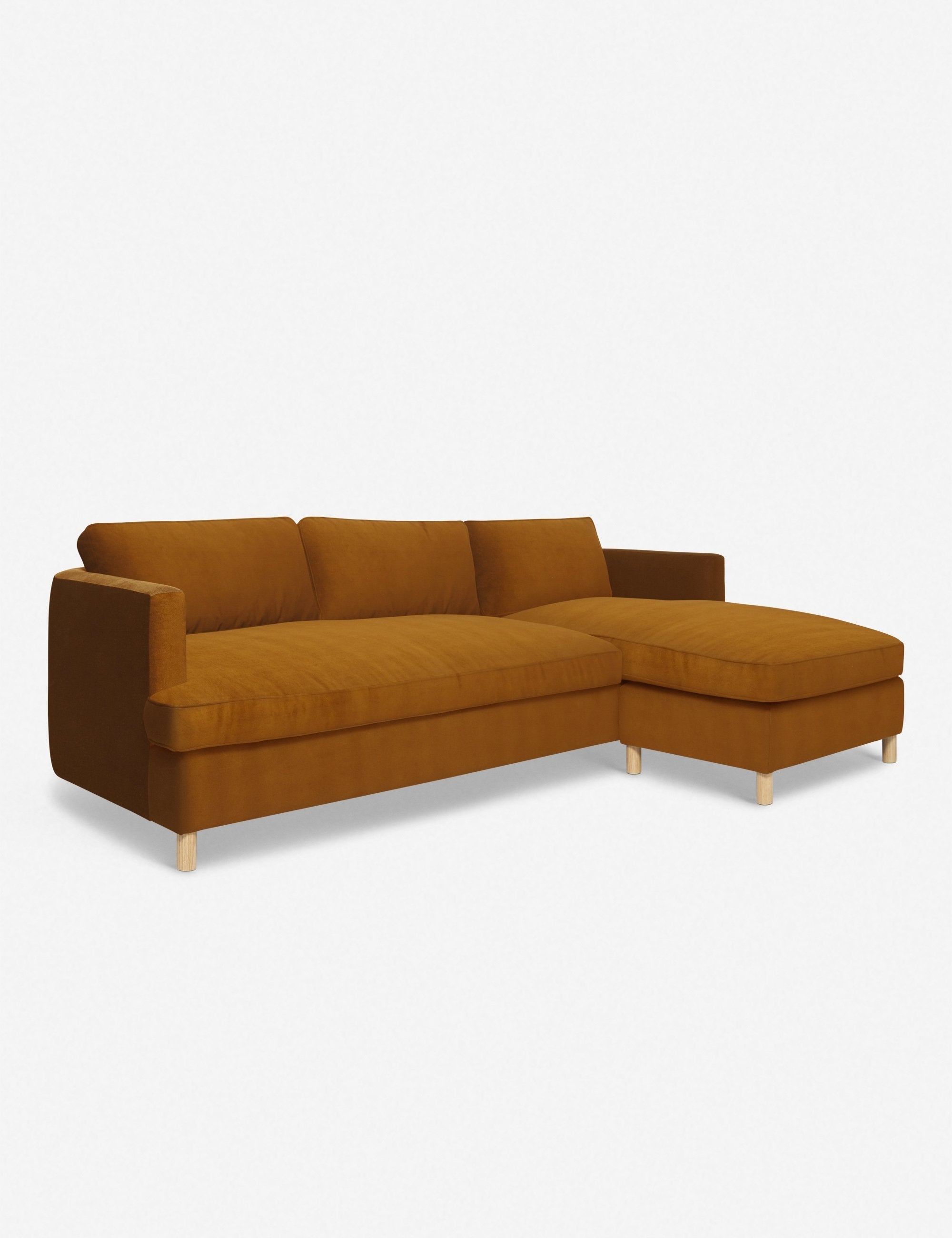 Belton Sectional Sofa by Ginny Macdonald - Modern L-Shaped Couch for Living Room, Family Room & Home Theater | Comfortable Fabric Upholstery with Reversible Chaise