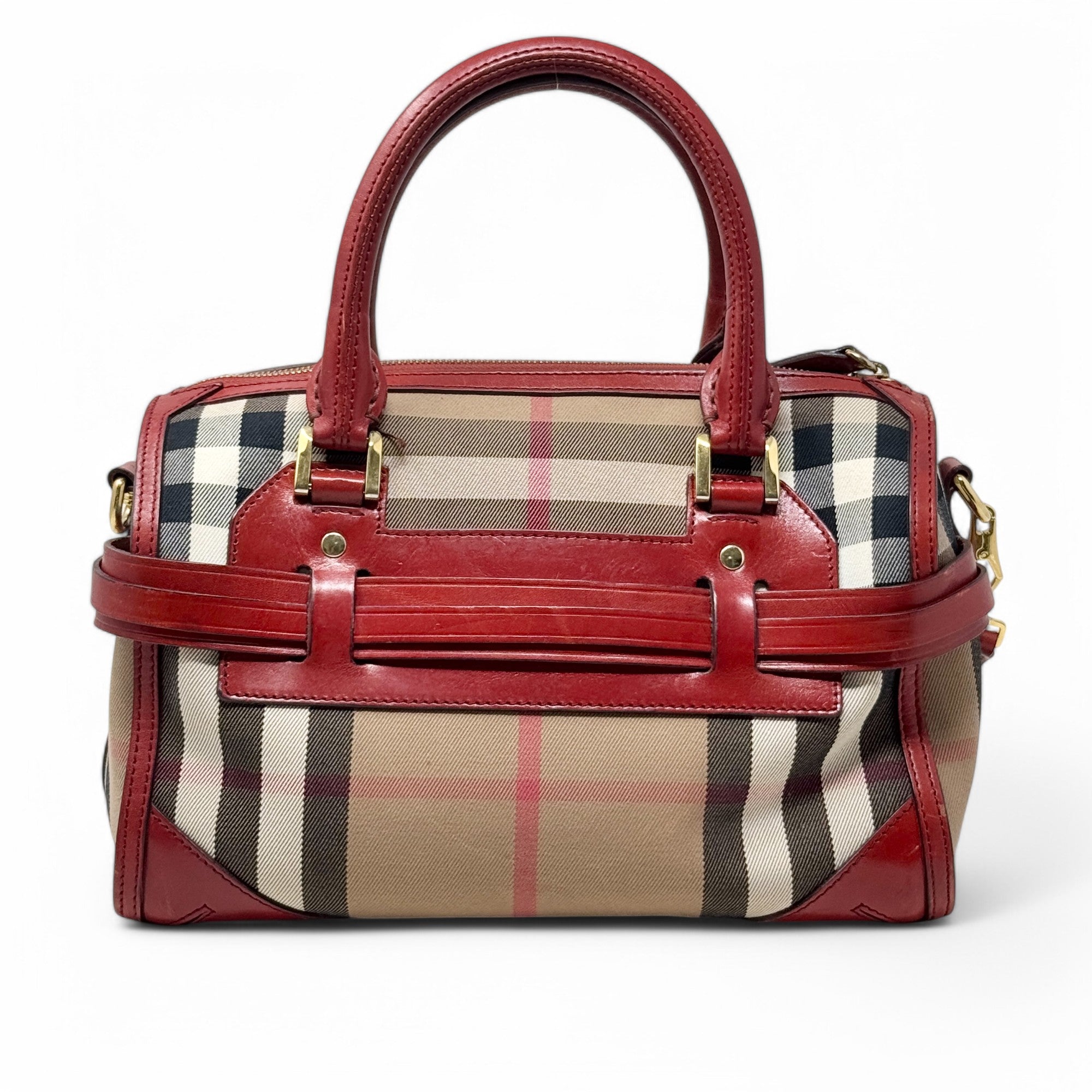Burberry Red House Check Bridle Chester Bowler Hat - Classic British Style for Men & Women - Perfect for Formal Events, Weddings, and Fashion Outfits