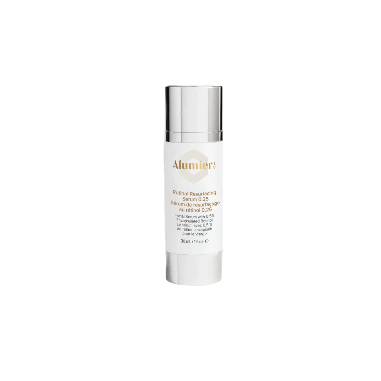 Alumier MD Retinol Resurfacing Serum 0.25 - Anti-Aging Face Serum for Wrinkles & Fine Lines - Brightening & Skin Renewal Treatment - Perfect for Nighttime Skincare Routine