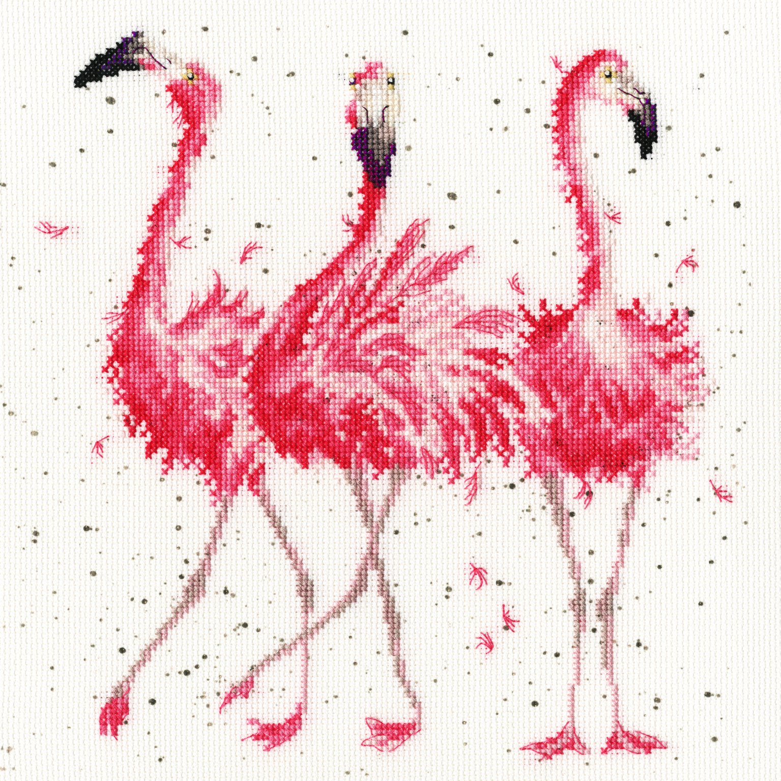 Premium Cross Stitch Kit - Pink Ladies Embroidery Set for Beginners & Adults | DIY Needlepoint Craft Supplies | Perfect for Home Decor, Gifts & Relaxation