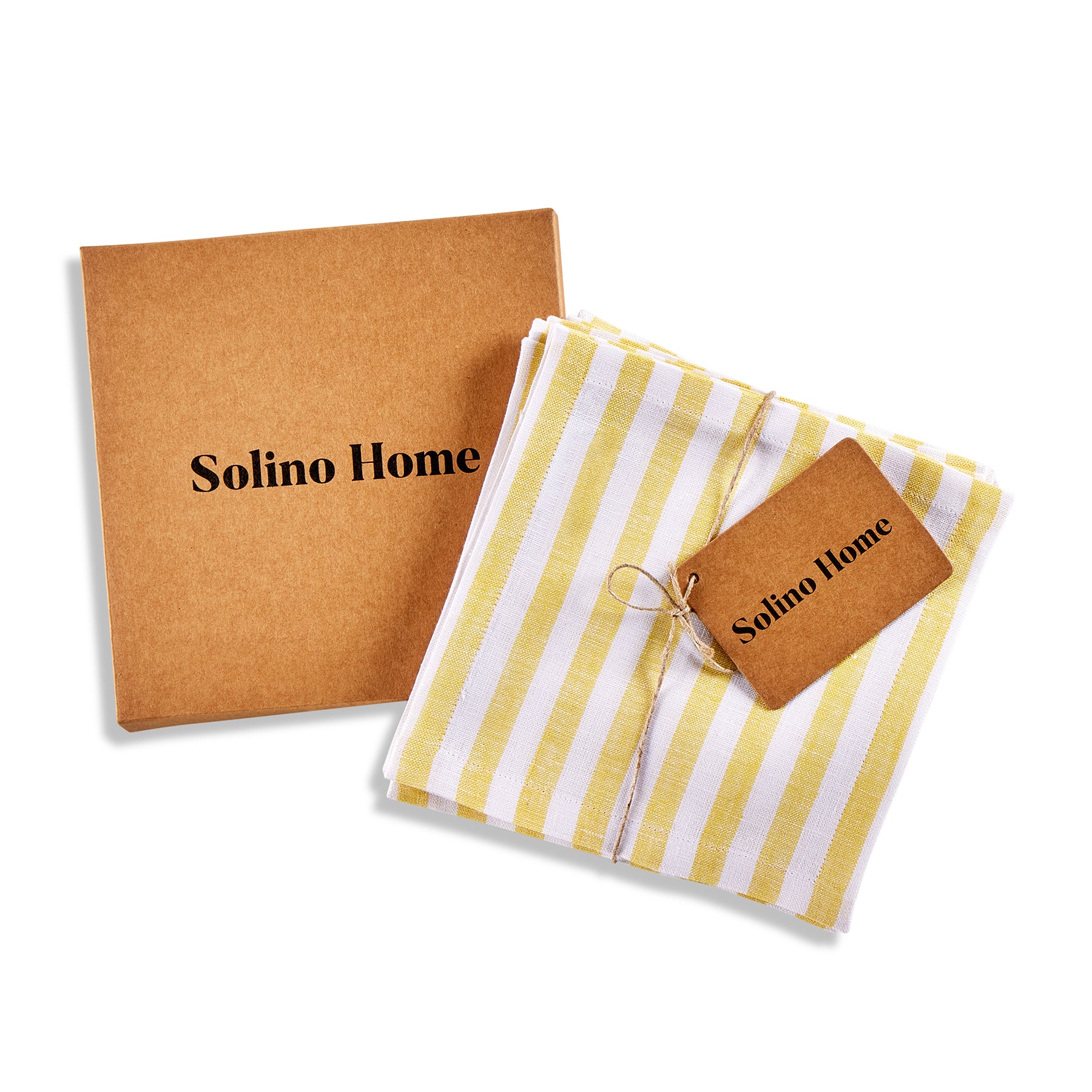 Amalfi Stripe Cocktail Napkins - Set of 12 Premium Paper Napkins for Parties, Weddings & Entertaining - Elegant Drink Napkins for Cocktail Hour, Bridal Showers & Home Decor