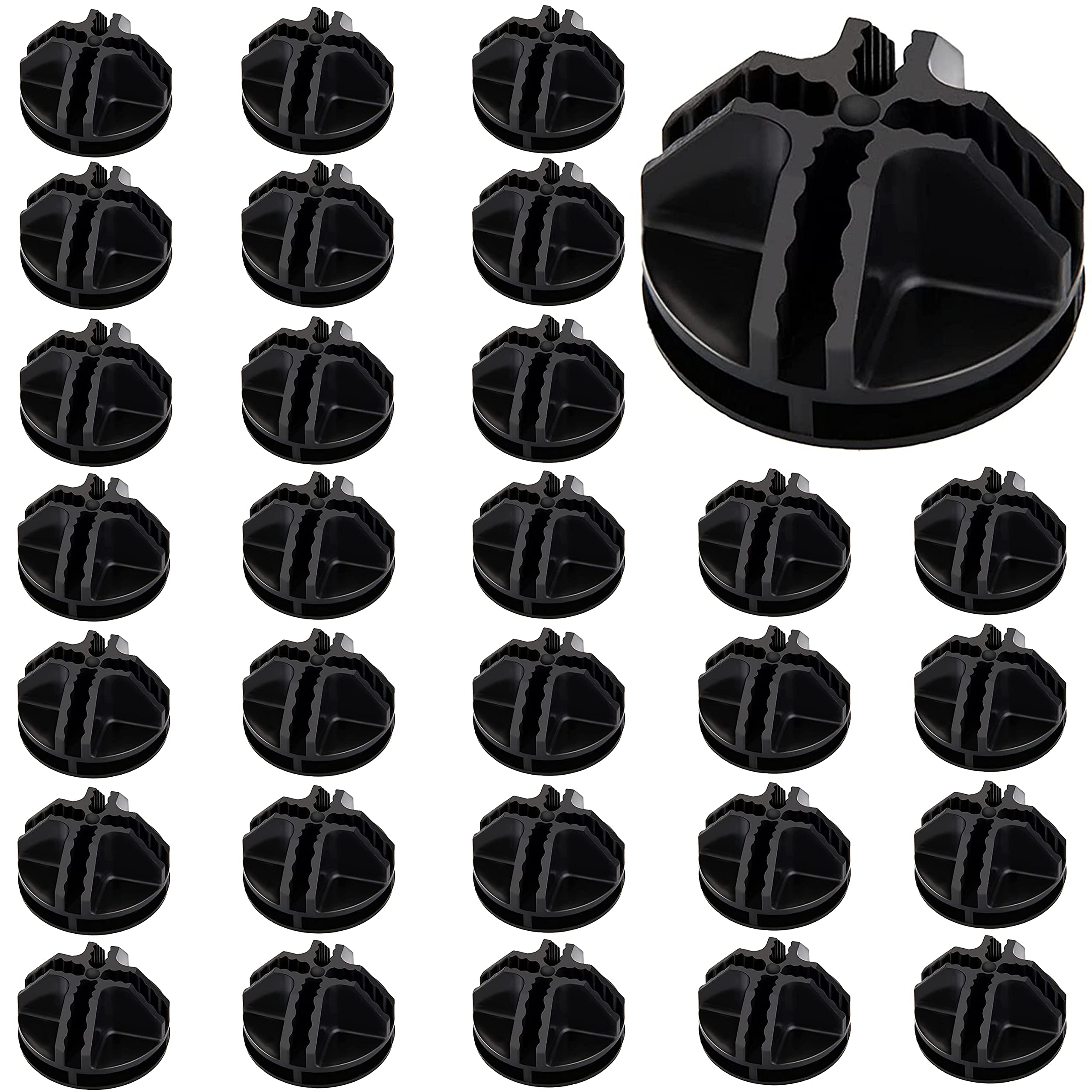 30 PCS Plastic Wire Cube Connectors for DIY Storage Shelves, Closet Organizers & Wire Grid Cubes - Perfect for Home, Office & Garage Organization