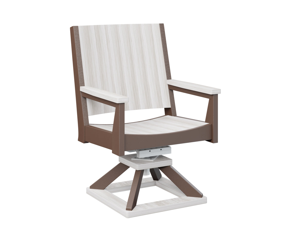 Berlin Gardens Mayhew Swivel Rocker Dining Chair - Comfortable Patio & Outdoor Seating for Restaurants, Gardens, and Decks