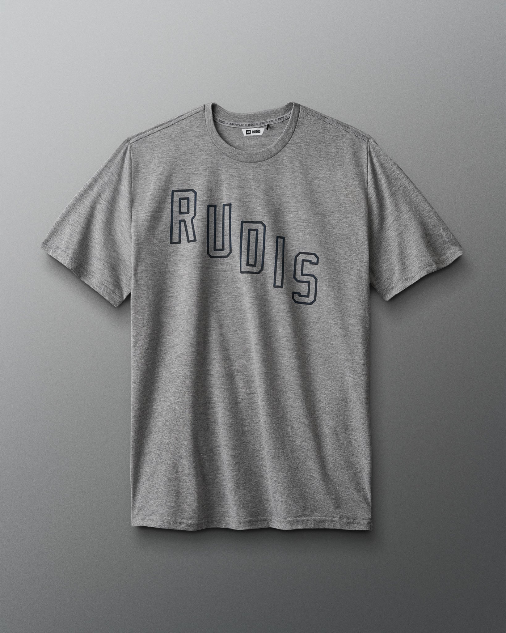 RUDIS Oblique Wordmark T-Shirt - Premium Cotton Tee for Wrestling & Training | Comfortable & Durable for Gym, Workouts & Casual Wear