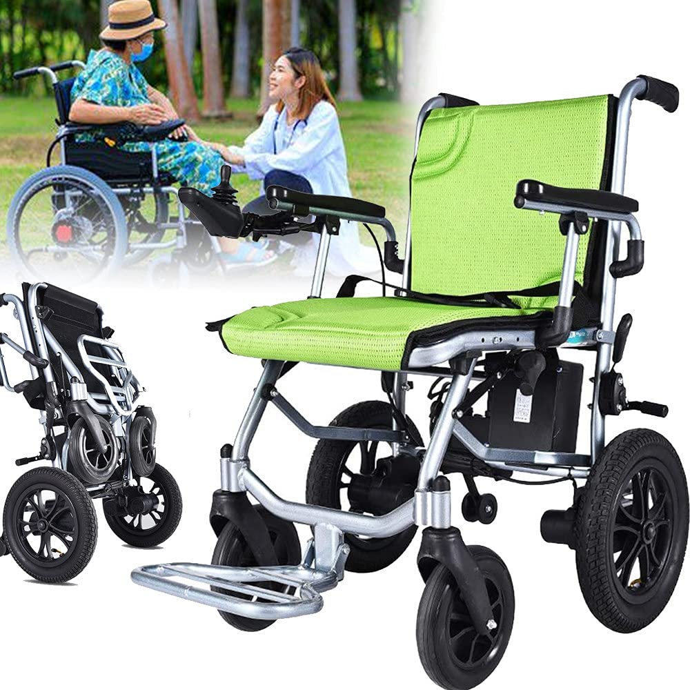 Lightweight Electric Wheelchair with Fast-Fold Design - 17.7