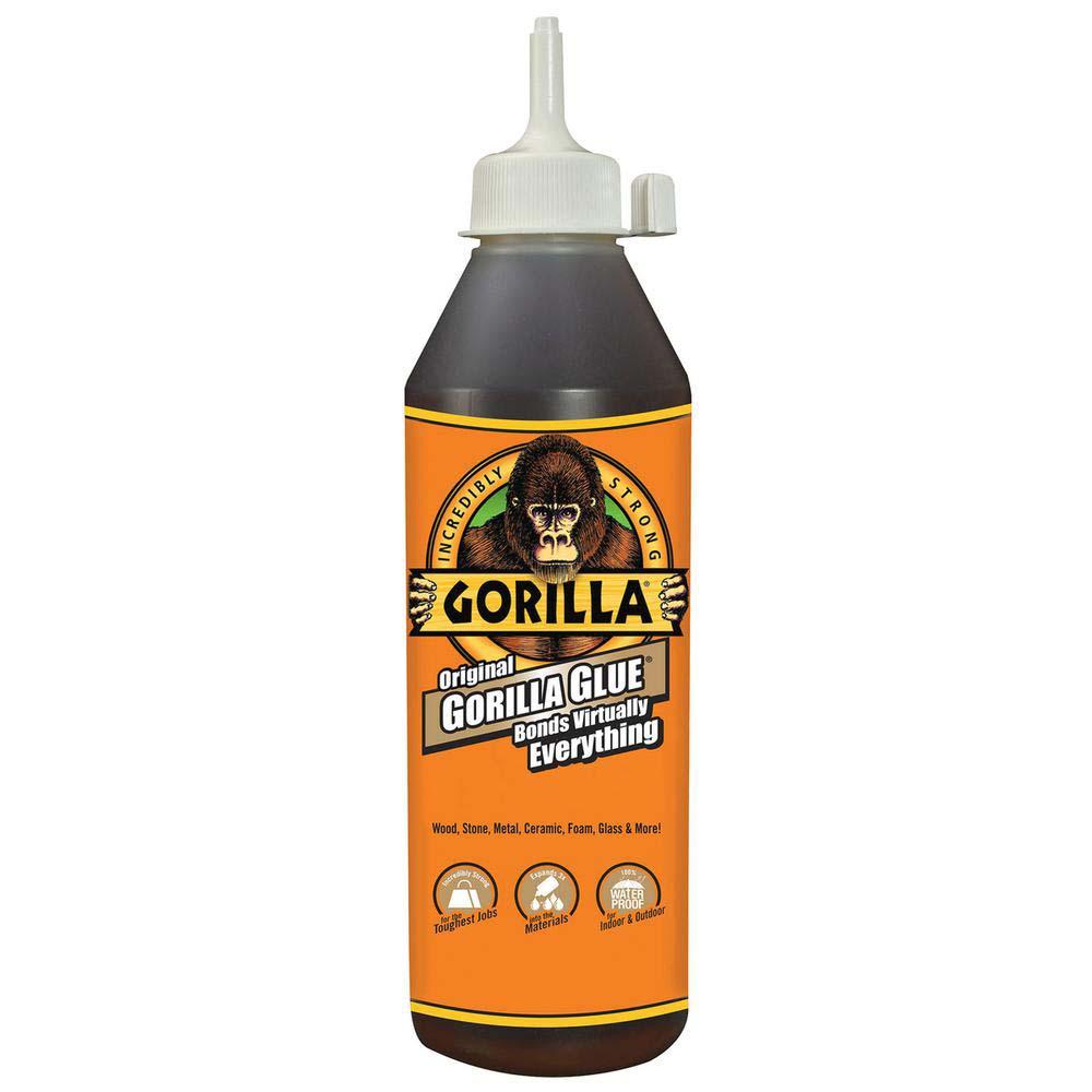 Gorilla Glue Original Adhesive 8 oz - Super Strong, Waterproof, Versatile Glue for Wood, Metal, Ceramic, Foam & More - Perfect for DIY Projects, Home Repairs & Crafts