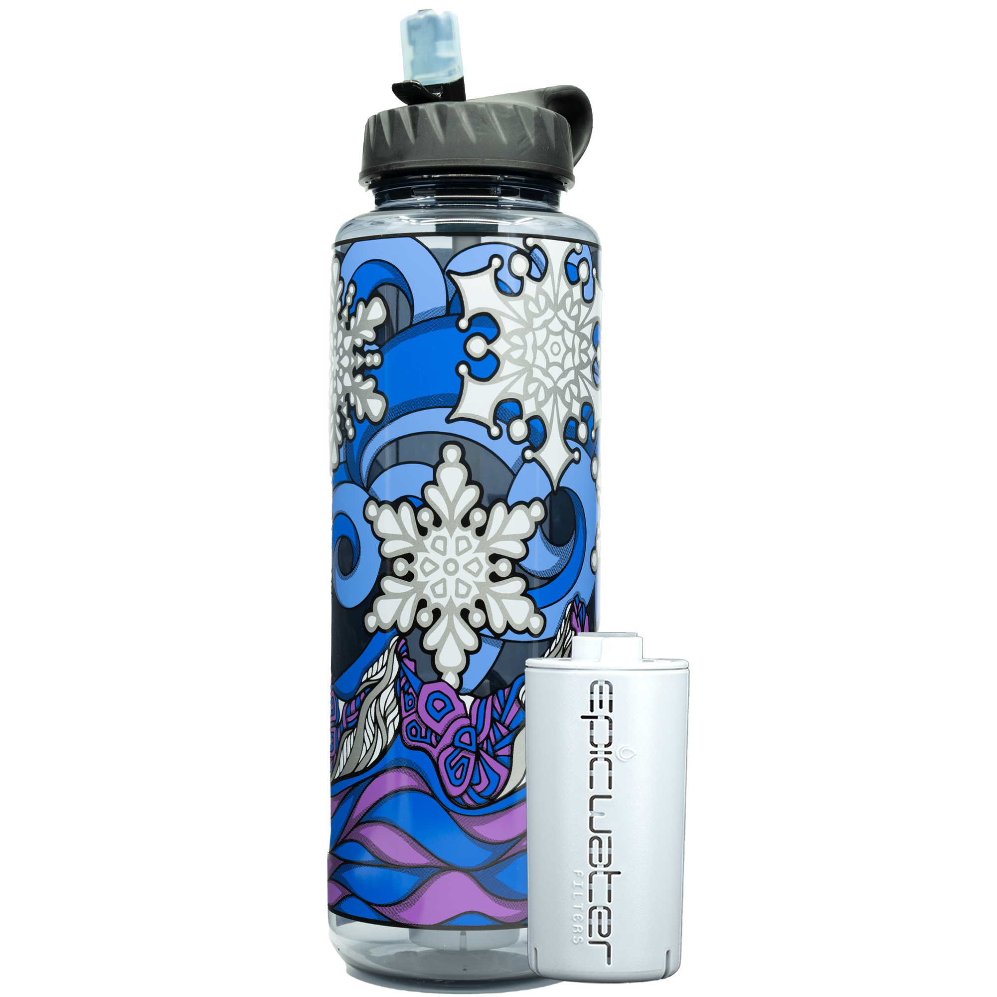 Nalgene OG Protect Our Winters Water Bottle - 32oz & 48oz BPA-Free, Leak-Proof, Durable for Hiking, Camping & Outdoor Adventures