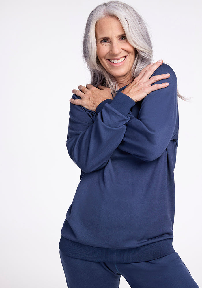 Bailey Crewneck Sweatshirt | Starry Night Design | Cozy Pullover for Women | Perfect for Casual Wear & Outdoor Activities