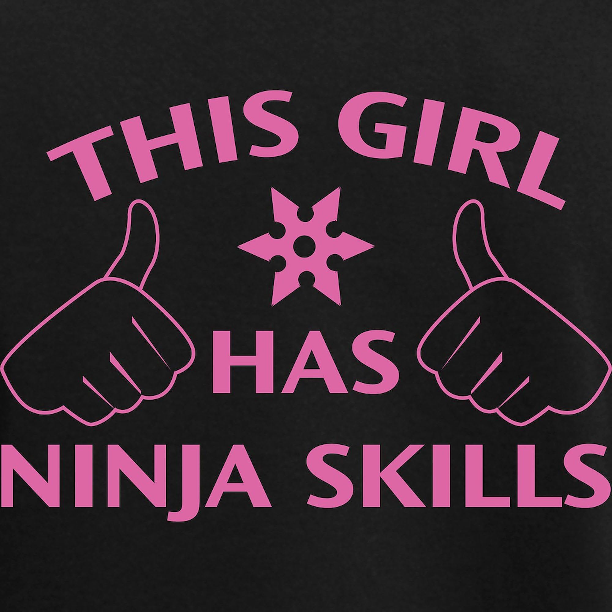 Ninja Skills Women's Dark Pajama Set - Funny Novelty Sleepwear for Women | Perfect for Lounge Wear, Sleepovers & Gift Giving