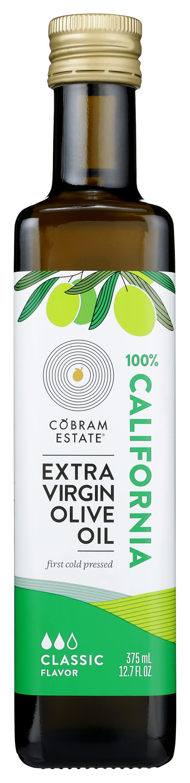 Premium Cobram Estate 100% California Classic Extra Virgin Olive Oil - 375ml (Pack of 6) | Ideal for Cooking, Salad Dressings & Gourmet Recipes