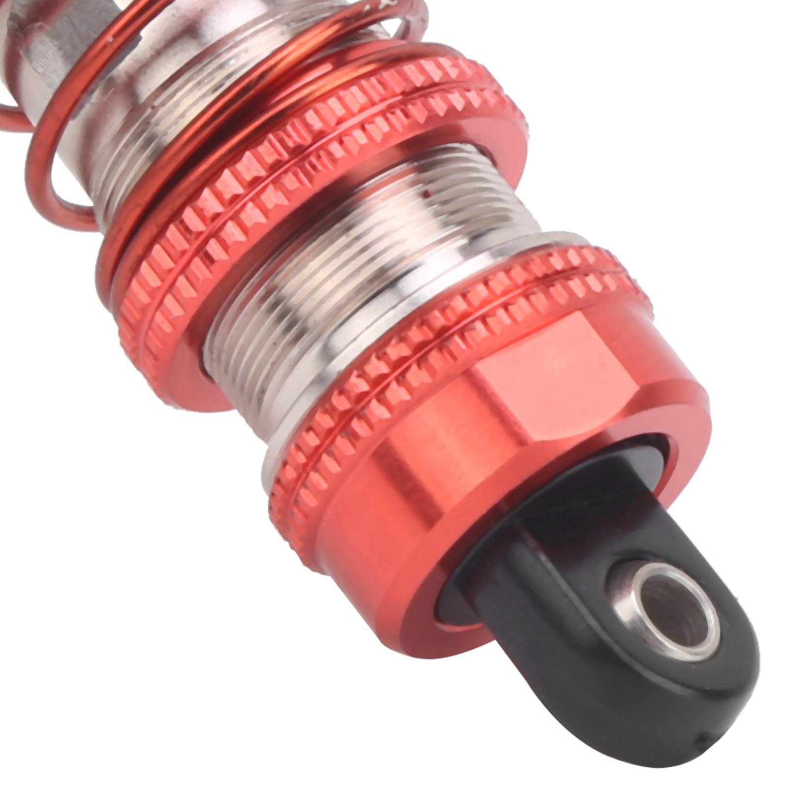 Adjustable Red RC Car Rear Shock Damper - 01 RC Shock Absorber Replacement for Remote Control Vehicles | Off-Road Racing & Crawler Performance Upgrade