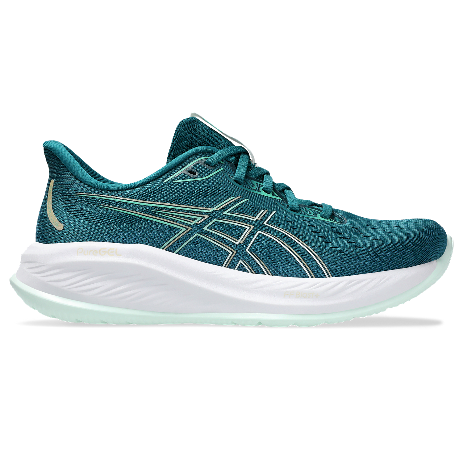 ASICS Women's Cumulus 26 Running Shoes - Lightweight Cushioned Sneakers for Women in Rich Teal/Pale Mint | Perfect for Jogging, Gym Workouts & Everyday Comfort