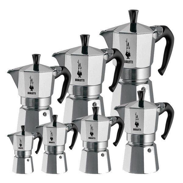 Bialetti MokaPot Express Stovetop Espresso Maker - 1, 3, 6, 9 Cup Sizes - Perfect for Home Coffee Brewing & Italian Espresso Making