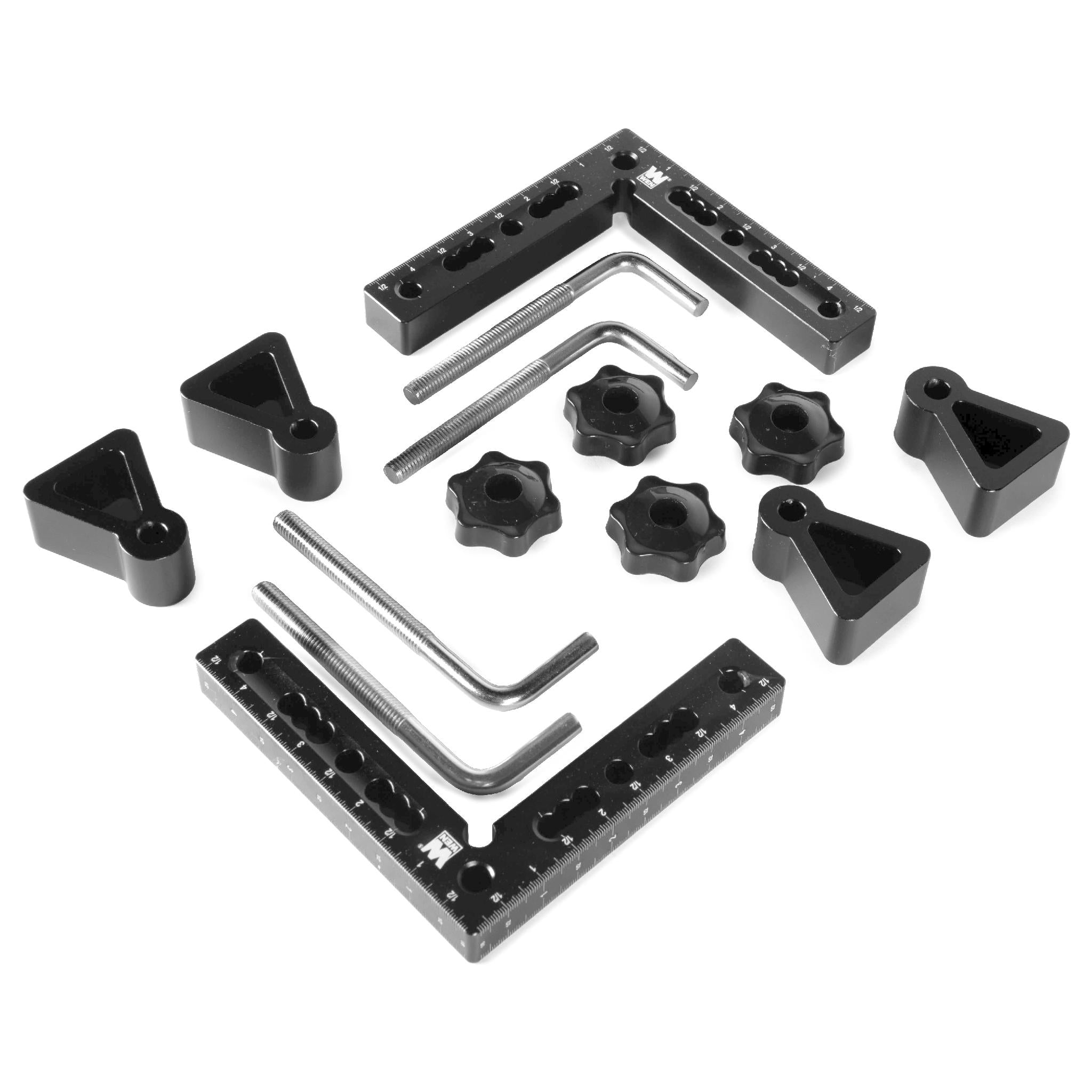WEN ME900L 4.5 Inch 90 Degree Precision Positioning Squares & Setup Blocks with Laser Etched Scales - Perfect for Woodworking, Metalworking & DIY Projects