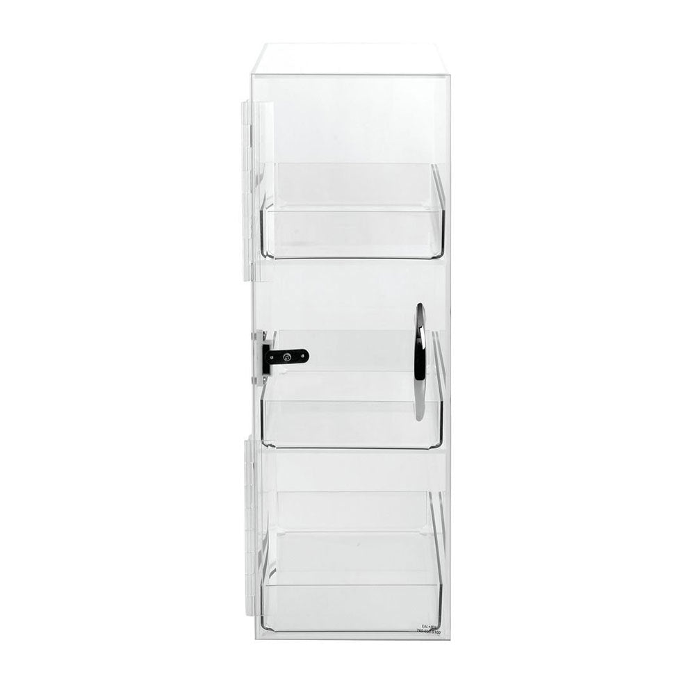 Cal Mil 1204 3-Tier Clear Acrylic Bread Display Case - Perfect for Bakeries, Cafes, and Restaurant Food Presentation