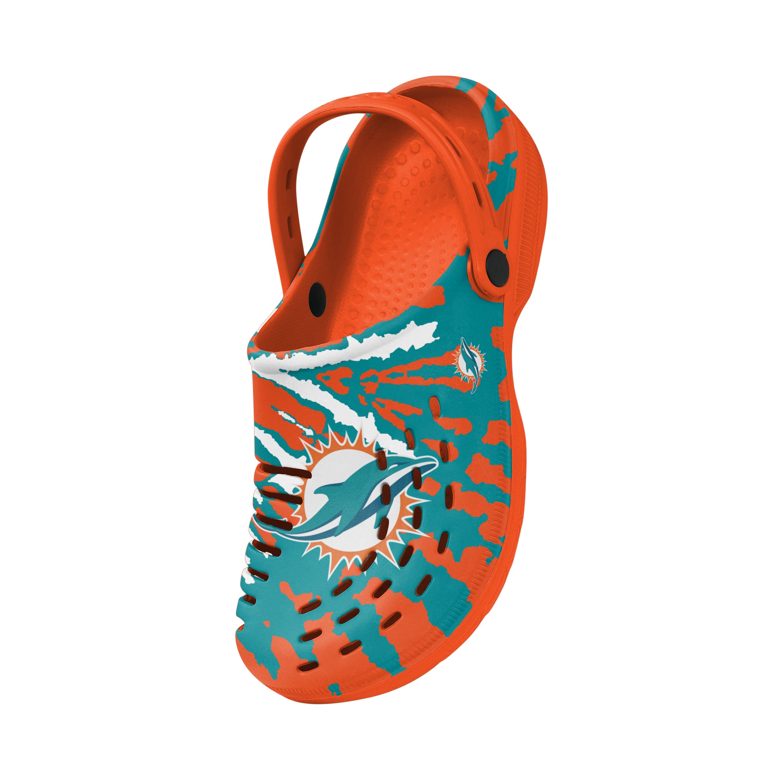 **FOCO Men's NFL Team Logo Sandals - Comfortable Water & Garden Shoes, Non-Slip Slippers for Beach, Pool, and Outdoor Activities**