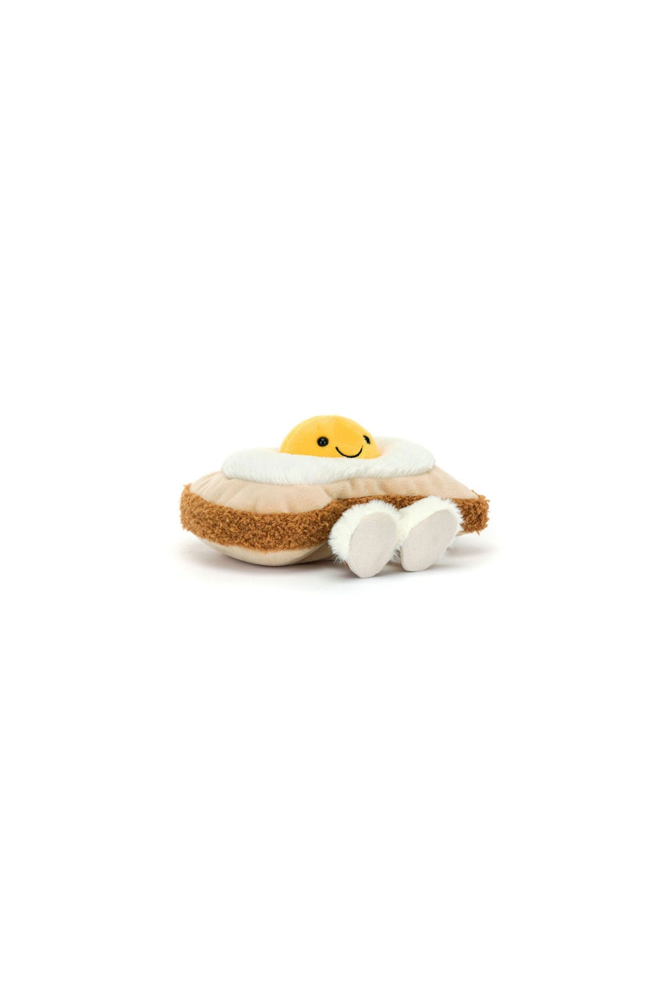 Jellycat Amuseables Egglantine Egg on Toast Plush Toy - Cute Soft Stuffed Animal for Kids, Babies & Collectors - Perfect for Playtime, Nursery Decor & Gift Giving