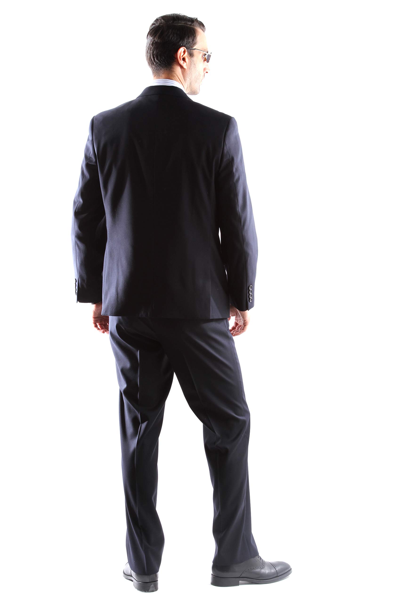 Men's Single Breasted 2-Button Slim Fit Suit Jacket - Premium Tailored Business Formal Wear for Weddings, Interviews & Office Meetings