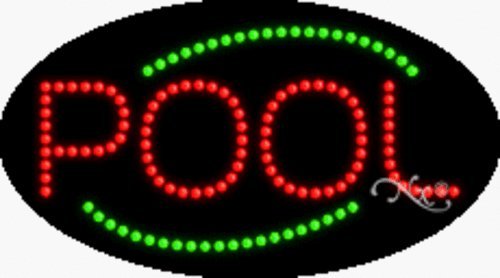 Pool Flashing & Animated LED Sign - High Impact, Energy Efficient LED Light for Swimming Pools, Backyards & Outdoor Decor