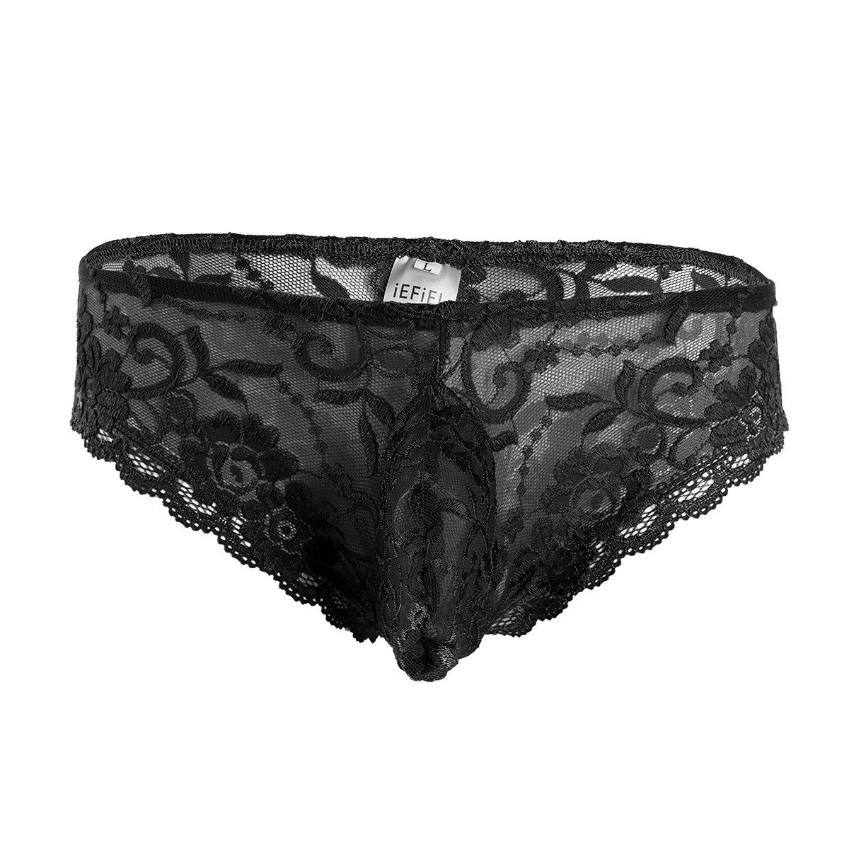FEESHOW Sexy Lace Underwear for Men - Comfortable Sissy Pouch Panties, Crossdress Lingerie for Sensual Wear & Special Occasions