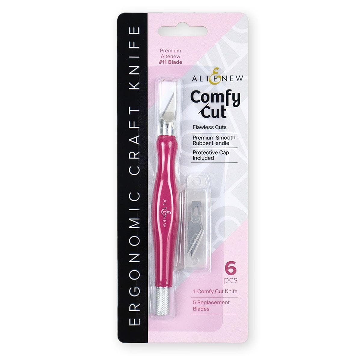 Premium Comfort Grip Craft Knife - Sharp Precision Blade for DIY Scrapbooking, Card Making & Art Projects - Ergonomic Design for Extended Use