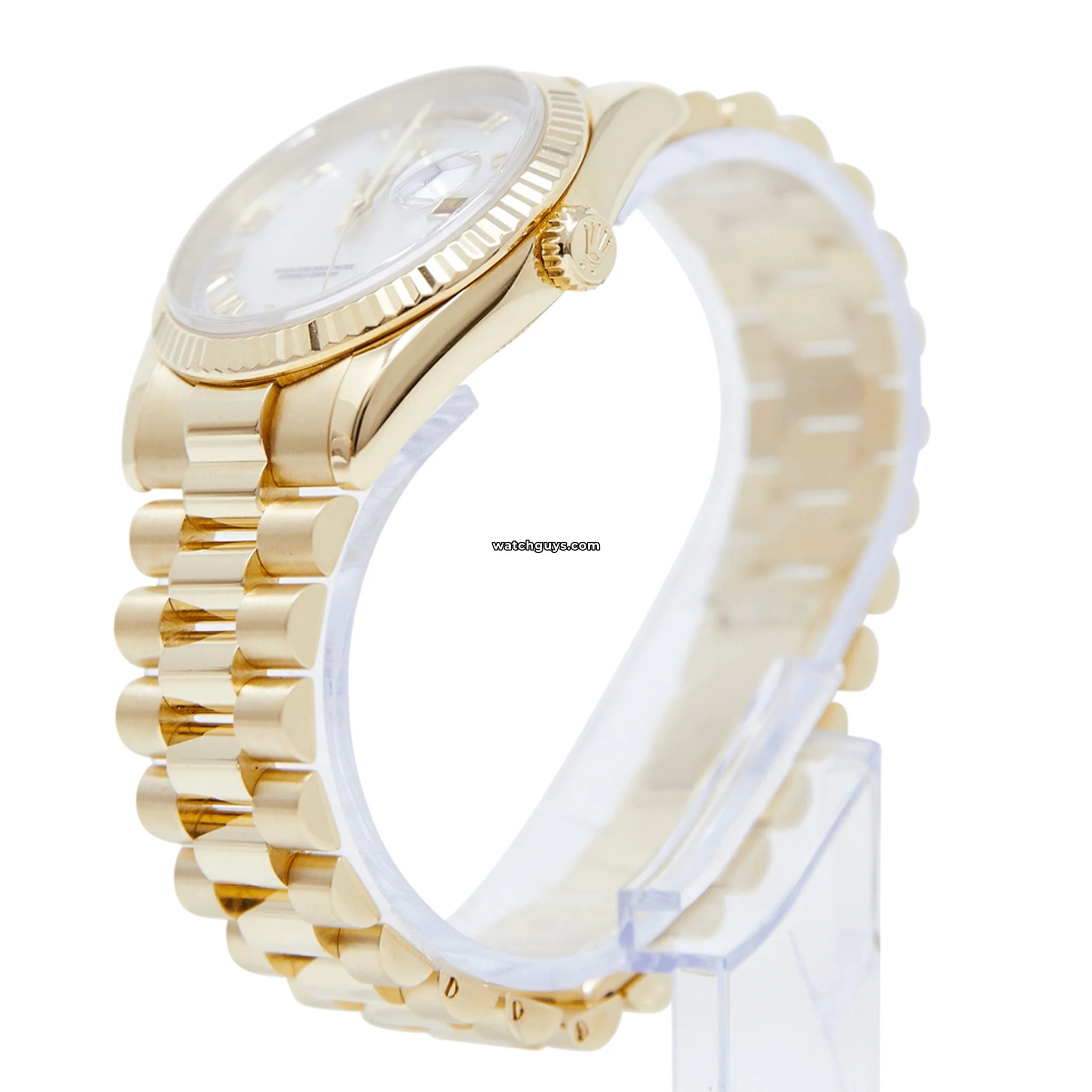 Authentic Rolex Day Date 118238 Watch - 18K Yellow Gold with Mother of Pearl Dial | Luxury Timepiece for Business, Formal Events & Collectors