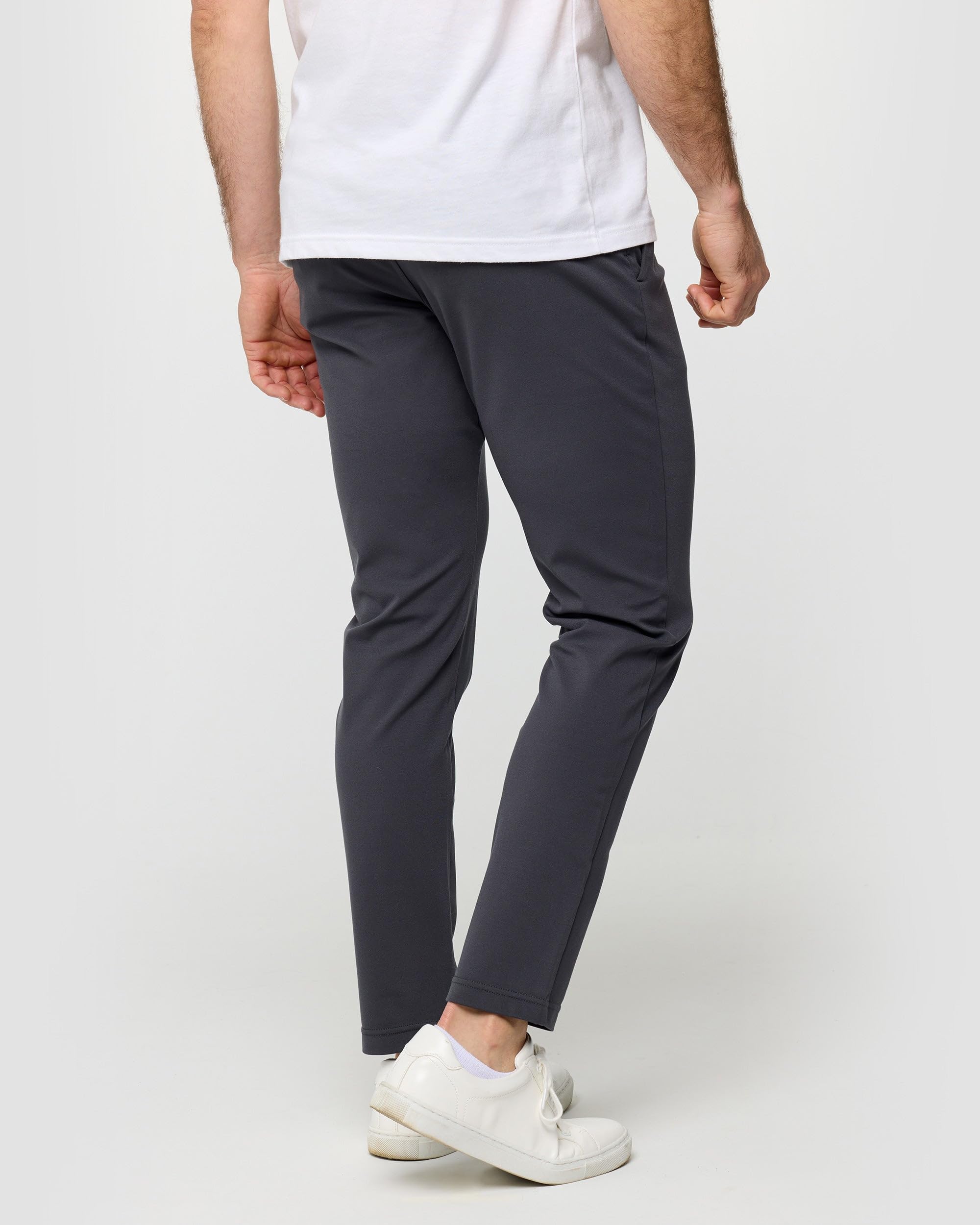 Premium Men's Casual Pants - Comfortable Tapered Leg Khaki Chino Stretch Pants for Work & Travel | INTO THE AM