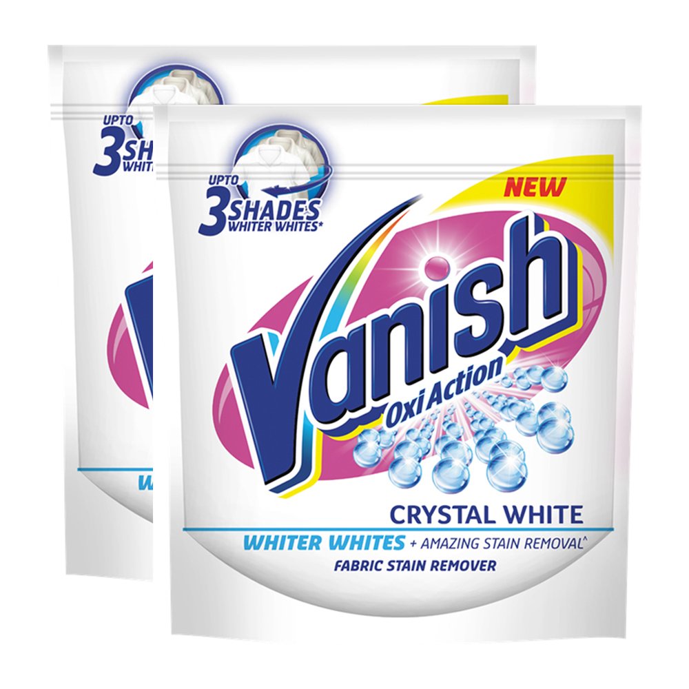 Vanish Fabric Stain Remover Powder - 400g (Pack of 2) | Oxygen-Based Stain Removal for Clothes, Carpets & Upholstery | Ideal for Laundry, Pet Stains & Tough Spots