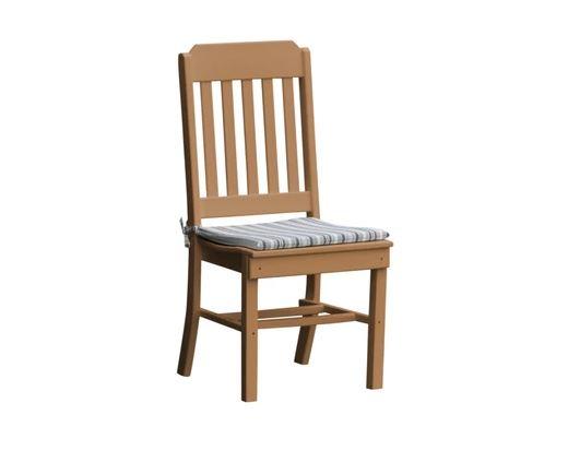 A & L Furniture Traditional Dining Chair - Solid Wood Upholstered Seat - Elegant Home Dining Room Furniture for Kitchen, Living Room & Office