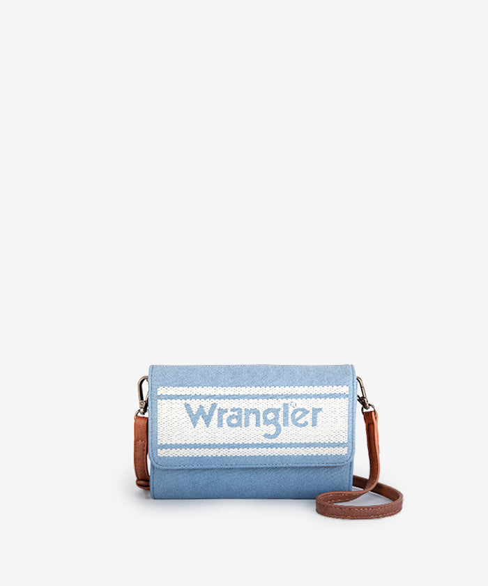 Wrangler Flap Canvas Mini Crossbody Purse for Women - Stylish Small Shoulder Bag with Adjustable Strap - Perfect for Travel, Shopping & Everyday Use