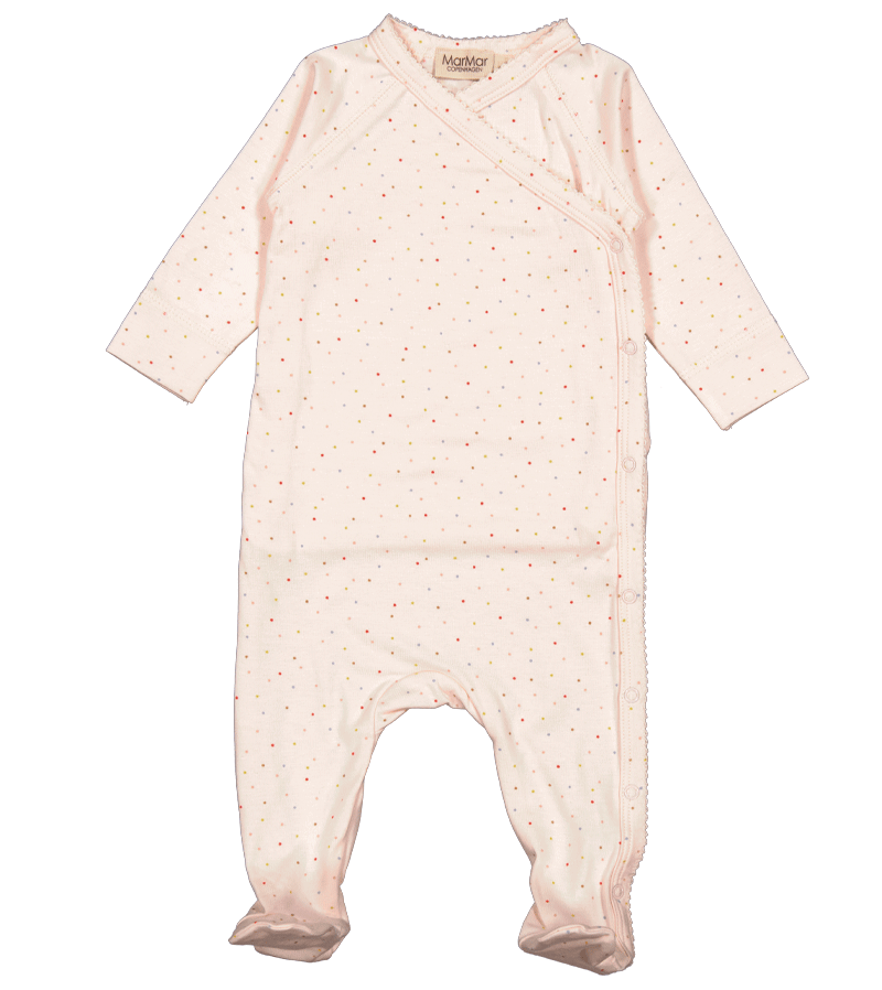 Tivoli Dots Rubello Modal Romper by MarMar Copenhagen - Soft & Comfortable Baby Jumpsuit for Girls | Perfect for Playdates, Family Outings & Photo Shoots