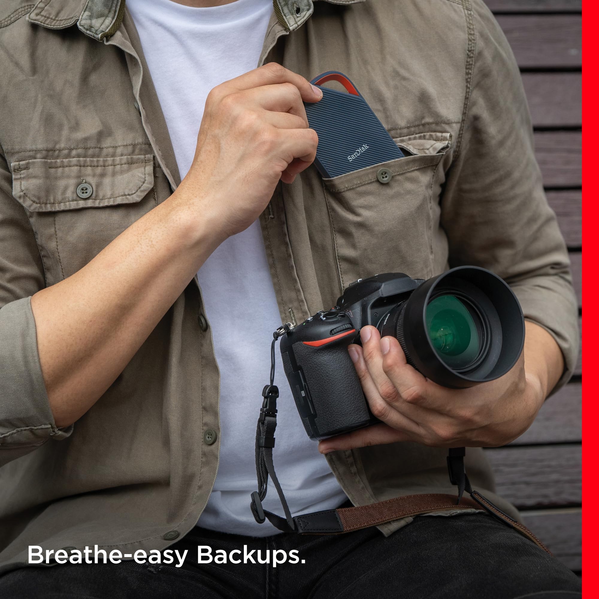 SanDisk 2TB Extreme PRO Portable SSD - USB4 & USB-C Compatible, 3800MB/s Read & 3700MB/s Write Speeds, IP65 Water & Dust Resistant, Backward Compatible with USB 3.2 - Perfect for 4K Video Editing, Gaming, and Professional Data Storage