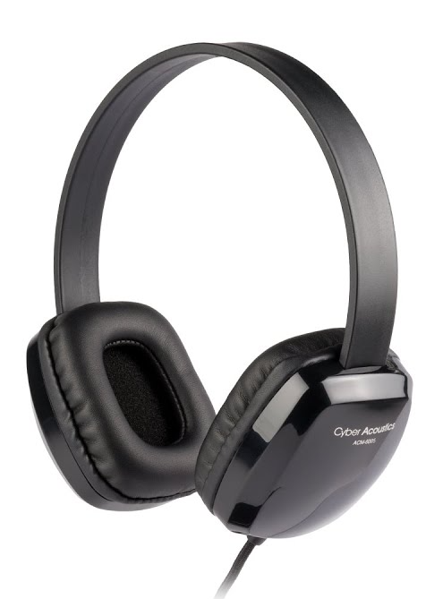 Cyber Acoustics ACM 6005 USB Stereo Headphones Bulk 10-Pack - Noise Cancelling Computer Headset with Microphone for Office, Call Center & Online Classes (Includes Poly Storage Bags)