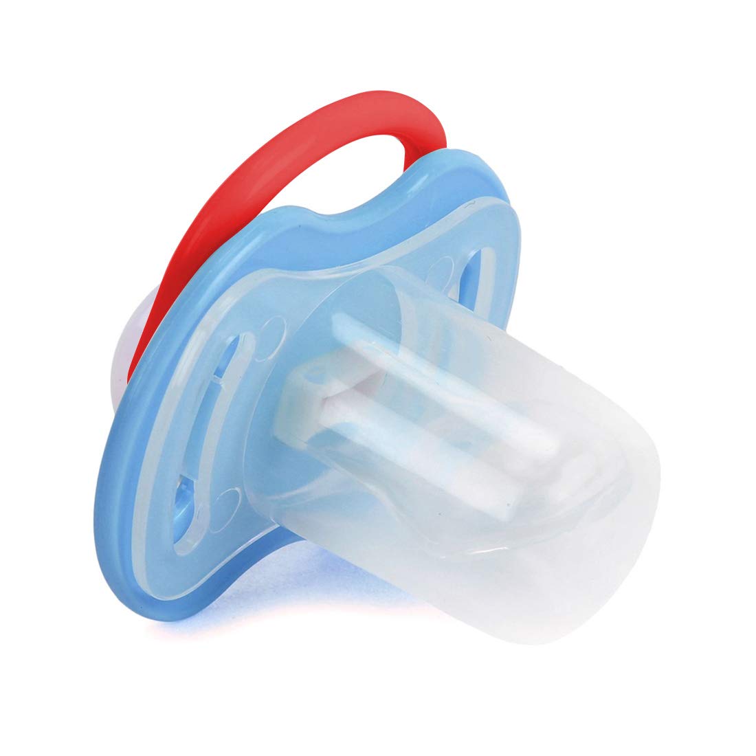 Buddsbuddy Butterfly Baby Pacifier - Soft Silicone Soother for Newborns & Infants, BPA-Free, BB7219 (Red) - Perfect for Daycare, Travel & Sleep Comfort