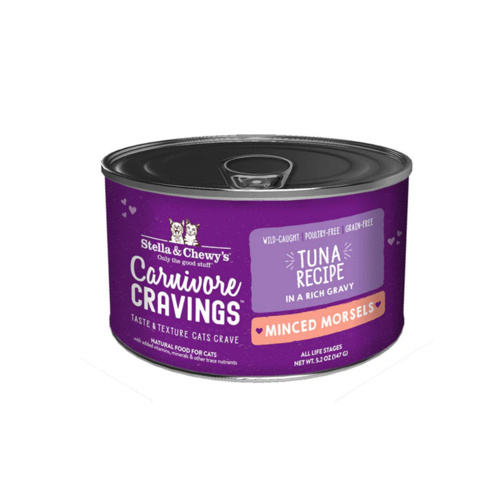 Stella & Chewy's Carnivore Cravings Grain-Free Wet Cat Food - 5.2oz Canned Chicken, Salmon, Liver & Turkey Recipe - High Protein, Nutrient-Rich Meal for Adult Cats - Perfect for Picky Eaters & Indoor Cats