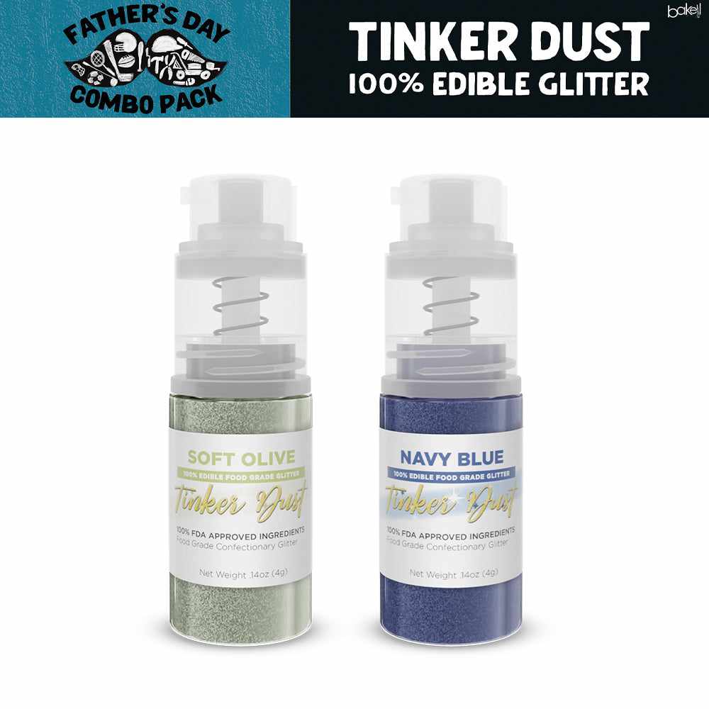 Edible Glitter Spray Kit for Cake Decorating - Perfect for Father's Day, Birthday Cakes & DIY Dessert Toppings | Food-Safe Sparkle for My Hero Celebration