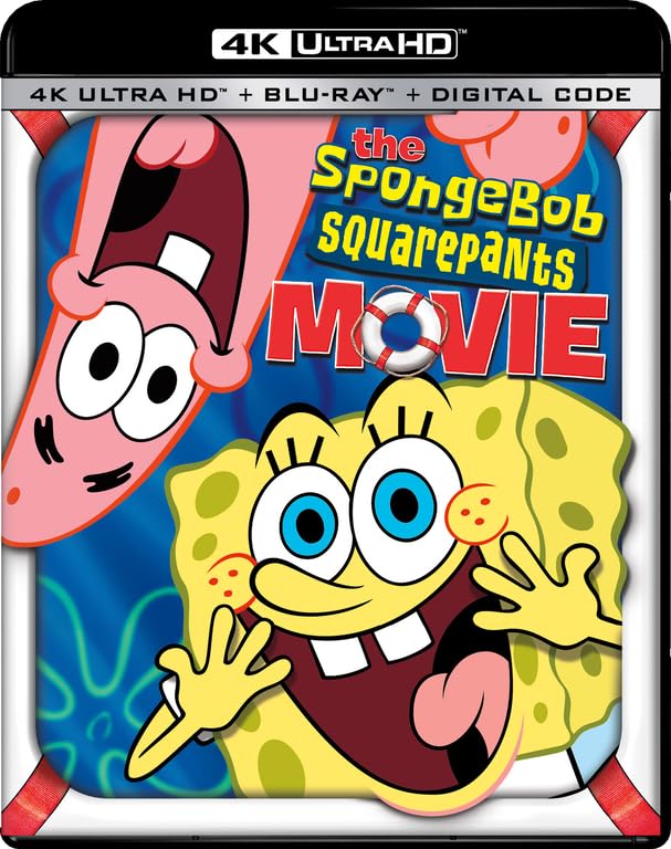 SpongeBob SquarePants Movie 4K UHD Blu-ray + Digital Copy - Family Comedy Animation Film for Kids & Adults - Perfect for Movie Nights & Birthday Gifts